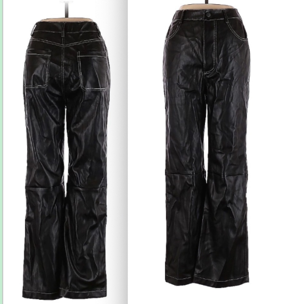 Leather Pants with white stitching